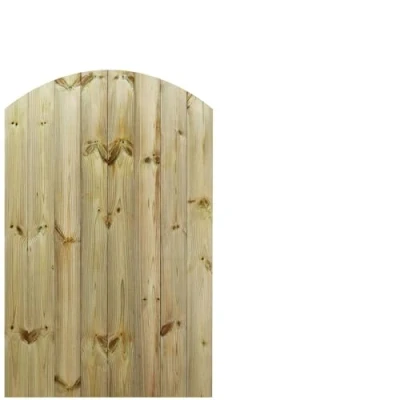 Image of Bespoke Custom Made to Measure UPTO HEIGHT: 5ft (150cm High) Tongue &amp; Groove Fully Framed Arch Top Pathway Garden Pedestrian Gate [Width Between 75CM 90CM Hinge Pack Option Removed
