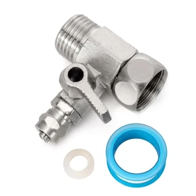 Image of Pxyelec 1/2PT to 1/4inch(6.35mm) RO Feed Water Adapter Ball Valve Faucet Tap Reverse Osmosis