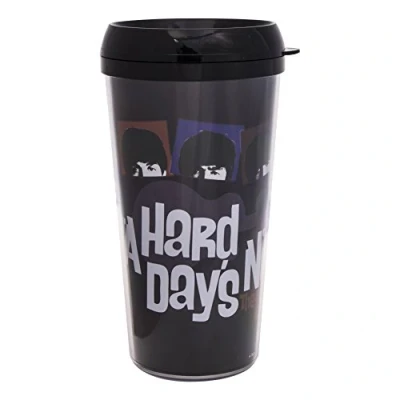 Image of The Beatles Travel Mug: A Hard Days Night with Plastic Body
