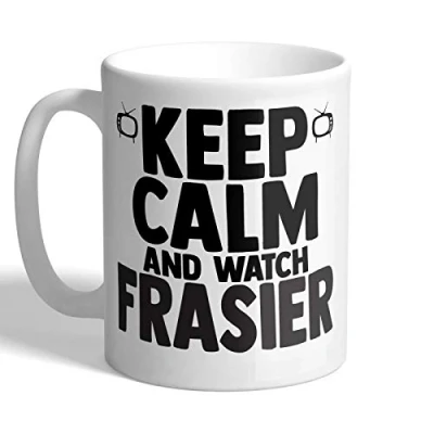 Image of I Love Mugs Keep Calm and Watch Frasier Mug, Ceramic, 11fl.oz.