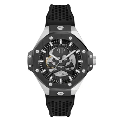 Image of Philipp Plein $keleton Royal Mens Black Watch PWPFA0824 Silicone One Size