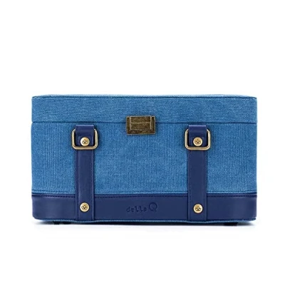 Image of Della Q Train Case, Indigo, One Size