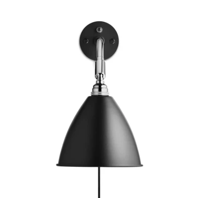 Image of GUBI Bestlite BL7 wall light chrome/black