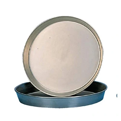 Image of Black Iron Pizza Pan 14In Non Stick Baking Round Oven Tray Commercial Heavy Duty