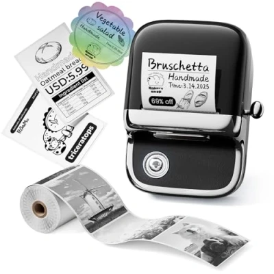 Image of Phomemo M150 Label Maker, Upgrade Thermal Printer，Bluetooth Maker Machine for Barcode, Jewellery, Retail, Address, Home &amp; Small Business, Compatible with Phone Laptop
