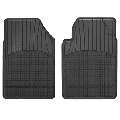 Image of CarFashion All Weather Shell Mat A1, Car Floor Set in Black, 2 Pieces, without Holder for