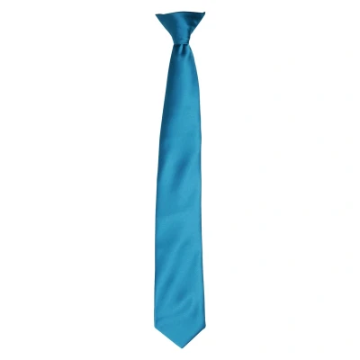 Image of Premier Unisex Adult Colours Satin Tie (Teal) One Size