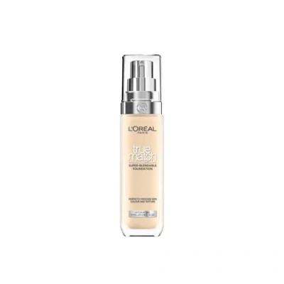 Image of L&#039;Oreal Paris True Match Liquid Foundation, Skincare Infused With Hyaluronic Acid, Spf 17, Available In 40 Shades, 1.5N Linen, 30 Ml