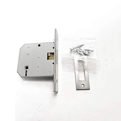 Image of Union Satin Chrome 3&quot; Sliding Door Lock 2426
