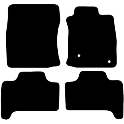 Image of Carsio Carpet Car Mats For Toyota Landcruiser 2003 2009 Tailored Fit Floor Mat Set Complete Accessory Black Custom Fitted All Weather, Anti Slip Backing &amp; Trim