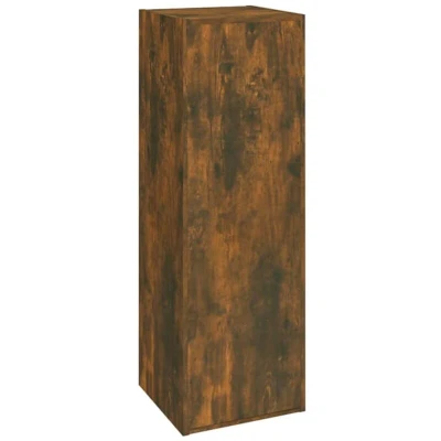 Image of vidaXL TV Cabinet Smoked Oak 30.5x30x90 cm Engineered Wood