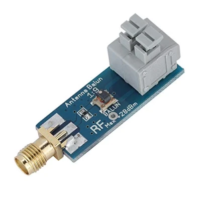 Image of ASHATA Balun One Nine Fully Assembled Tiny Low Cost 1:9 HF Antenna with Input Protection for Ham It Up, SDR