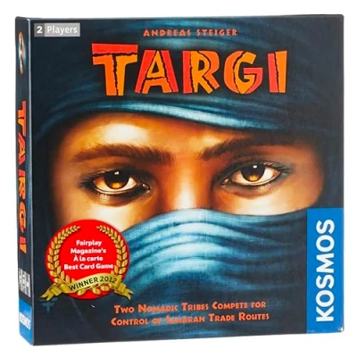 Image of Thames &amp; Kosmos 691479 Targi: Two Nomadic Tribes Compete for Trade Routes Competitive Strategy Game 2 Players Ages 12+
