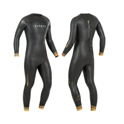 Image of Osprey Men&#039;s WST0063 Trident, Triathlon Summer Full Length Wetsuit, 3MM Tri Suit, MT, Black, Medium Tall