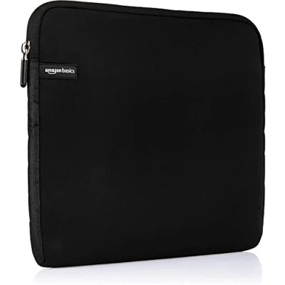 Image of Amazon Basics 14 Inch Laptop Sleeve, Compatible Protective Case with Zipper, Black