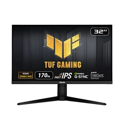 Image of ASUS TUF Gaming VG32AQL1A Monitor â“31.5 inch QHD (2560x1440), IPS, 170Hz, ELMB SYNC, G Sync compatible ready, 1ms (GTG), 99% DCI P3, VESA DisplayHDRâ„¢ 400