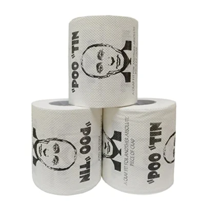 Image of Putin Toilet Roll Pootin Xmas Gift Idea Present for Him Husband Boyfriend Dad Men Uncle Support Ukraine Unusual April Fools Secret Santa 40th 50th 60th 21st Rude Mens Ladies Her Boss