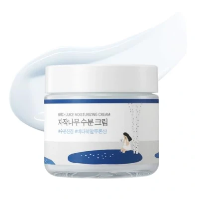 Image of ROUND LAB Birch Juice Moisturizing Cream (Unscented) Forms water barrier, 48 hours lasting moisturization, Nourish your skin and decrease inflammation, (2.71fl.oz)