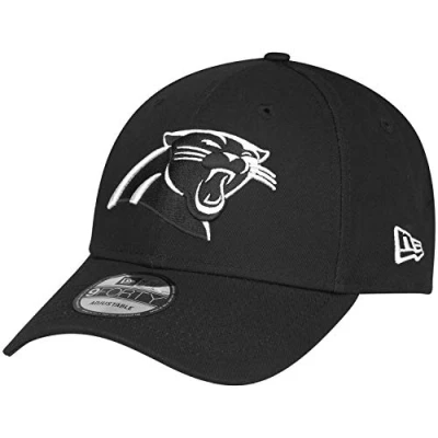 Image of New Era 9Forty Adjustable NFL Cap BLACK Carolina Panthers One Size
