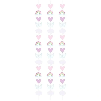 Image of Amscan 9915524 Fairy Princess Kids Birthday Party String Decorations 2m