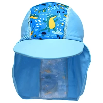 Image of Splash About Baby Kids Legionnaire Sun Hat Crocodile Swamp 3 6 Years