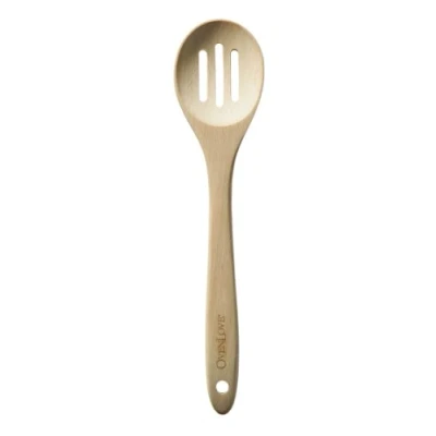 Image of Premier Housewares OvenLove Solid Beechwood Slotted Spoon