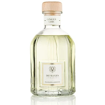 Image of Dr. Vranjes Ginger Lime 500 ml, Reed Diffuser, Home Fragrance, Main Scent Fruity, Atmosphere Energising, Area: Day, Fragrance Color Light, Made in Italy