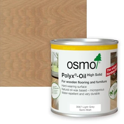 Image of Osmo Polyx Oil Tints, Semi Matt Finish (375ml, 3067 Light Grey, Matt)