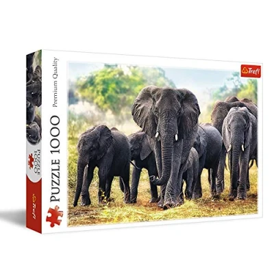 Image of Trefl 916 10442 EA Nature 1000pcs Elephants, Multicolor, Schlafender Löwe