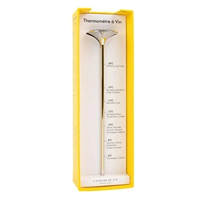 Image of L’ATELIER DU VIN Wine Thermometer Stainless Steel Savor your at the Right Temperature