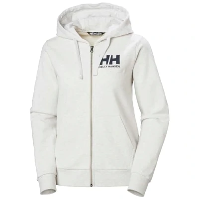 Image of Helly Hansen Womens W HH Logo Full Zip Hoodie 2.0 Nimbus Cloud, S