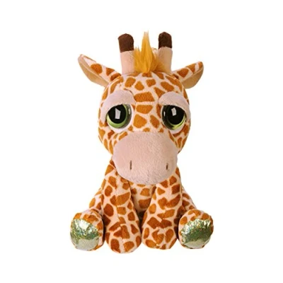 Image of Suki Gifts Lil Peepers Fun Kenya Giraffe Plush Toy with Green Sparkle Accents, Medium