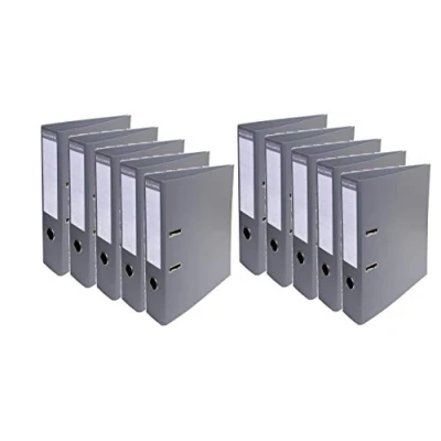 Image of Exacompta Ref. 53754E Box of 10 Prem&#039;Touch A4 lever arch files Spine 70 mm Mechanical 75 External dimensions: 32 x 29 7 cm Format to file Colour: Dark gray