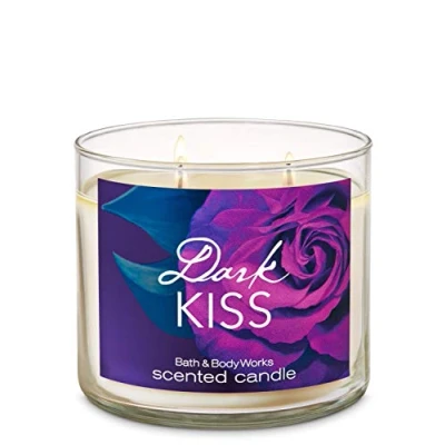 Image of Bath &amp; Body Works 3 Wick Scented Candle Dark Kiss
