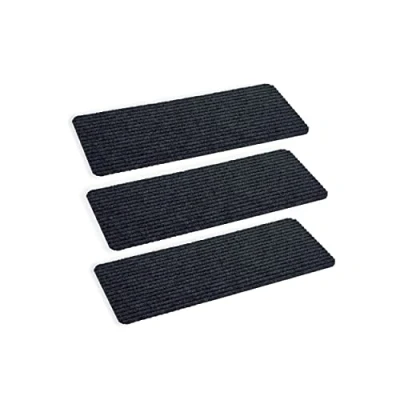 Image of Doormat Interior Anthracite Dirt Trapper Mat Non Slip Door 25 x 60 cm Set of 3 Water Repellent Rib Line Durable A
