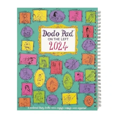 Image of THE Dodo Pad ON left Desk Diary 2024 Week to View, Calendar Year Diary: A Organiser Planner Book for handers up 5 people/activities. UK made, sustainable, plastic free