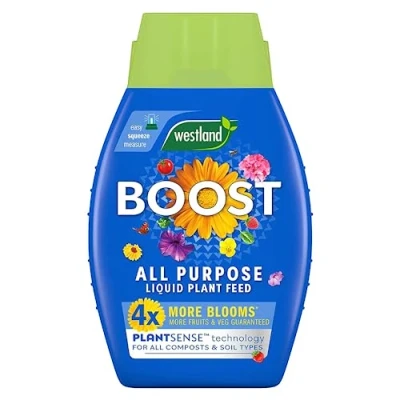 Image of Wolvercroft Garden Centre Westland Boost All Purpose Liquid Plant Feed (1L) x 3
