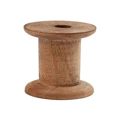 Image of Creativ 100263 30 mm Core 10 Piece Wooden Spool 70 Hole Size mm, Brown