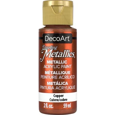 Image of Deco Art Americana Acrylic Metallic Paint, Copper,Brown,59 ml (Pack of 1)