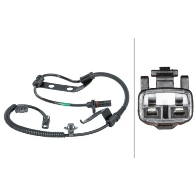 Image of 599101H300 ABS sensor HELLA 6PU 012 679 841 with holder Active 2 pin connector 790mm 12V KIA: cee‘d I Estate, Hatchback