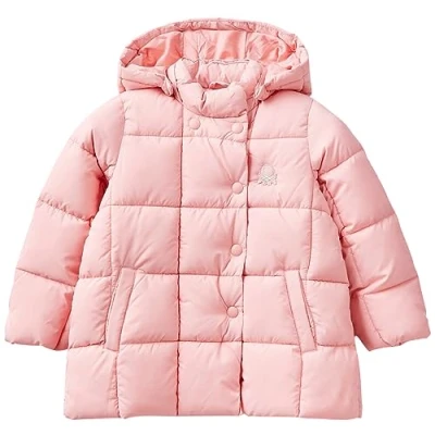 Image of United Colors of Benetton Girl&#039;s Jacket 2wu0gn01h, Rosa 03z, S