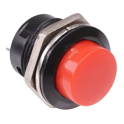 Image of Red Momentary Off (On) Push Button 16mm 3A SPST