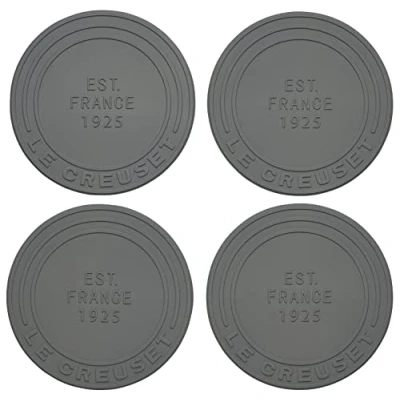 Image of Le Creuset Silicone Coasters (est. 1925), Set of 4, Oyster
