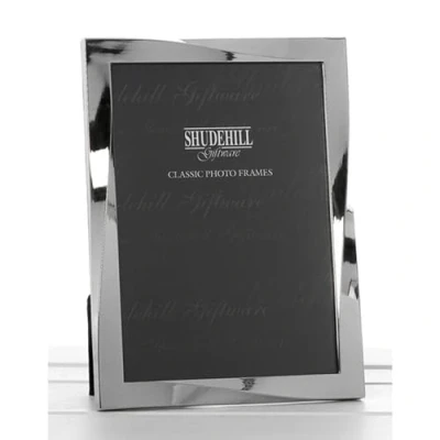 Image of Polished Silver Twist Photo Frame 4x6