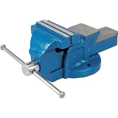 Image of Silverline Engineers Workshop Vice 100mm (4&quot;) Jaw Capacity 120mm / 4.5kg