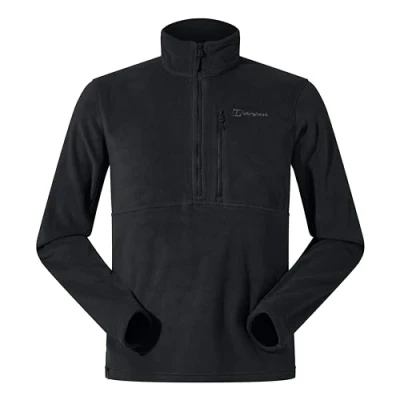 Image of Berghaus Mens Prism Polartec Interactive Jacket Added Warmth Smart Fit Durable Design Fleece, Black, 3XL EU