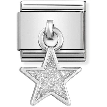 Image of Nomination Glitter Star Hanging Charm