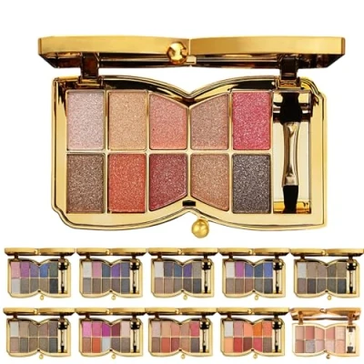 Image of 10 Colors Sparkle Shimmer Eyeshadow Palette, Glitter Professional Makeup Palette (08#)