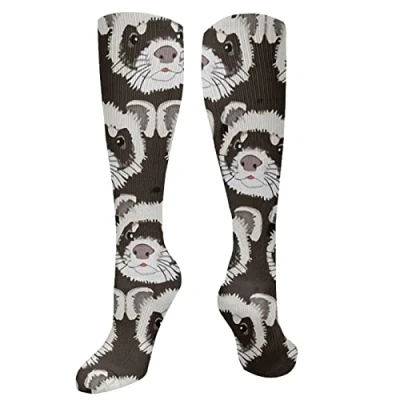 Image of 351 Socks Cute Hairy Ferret Winter Wicking Long Thick Gift 50Cm For Mens, Womens, Great