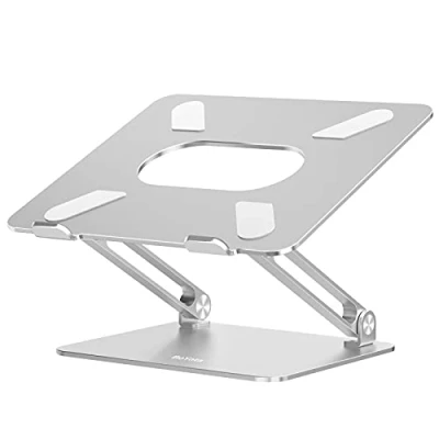 Image of Boyata Laptop Stand, Adjustable Multi Angle Riser with Heat Vent Compatible for (10 17 inches) including MacBook Pro/Air, Surface Laptop, Samsung, HP Notebook(Silver)